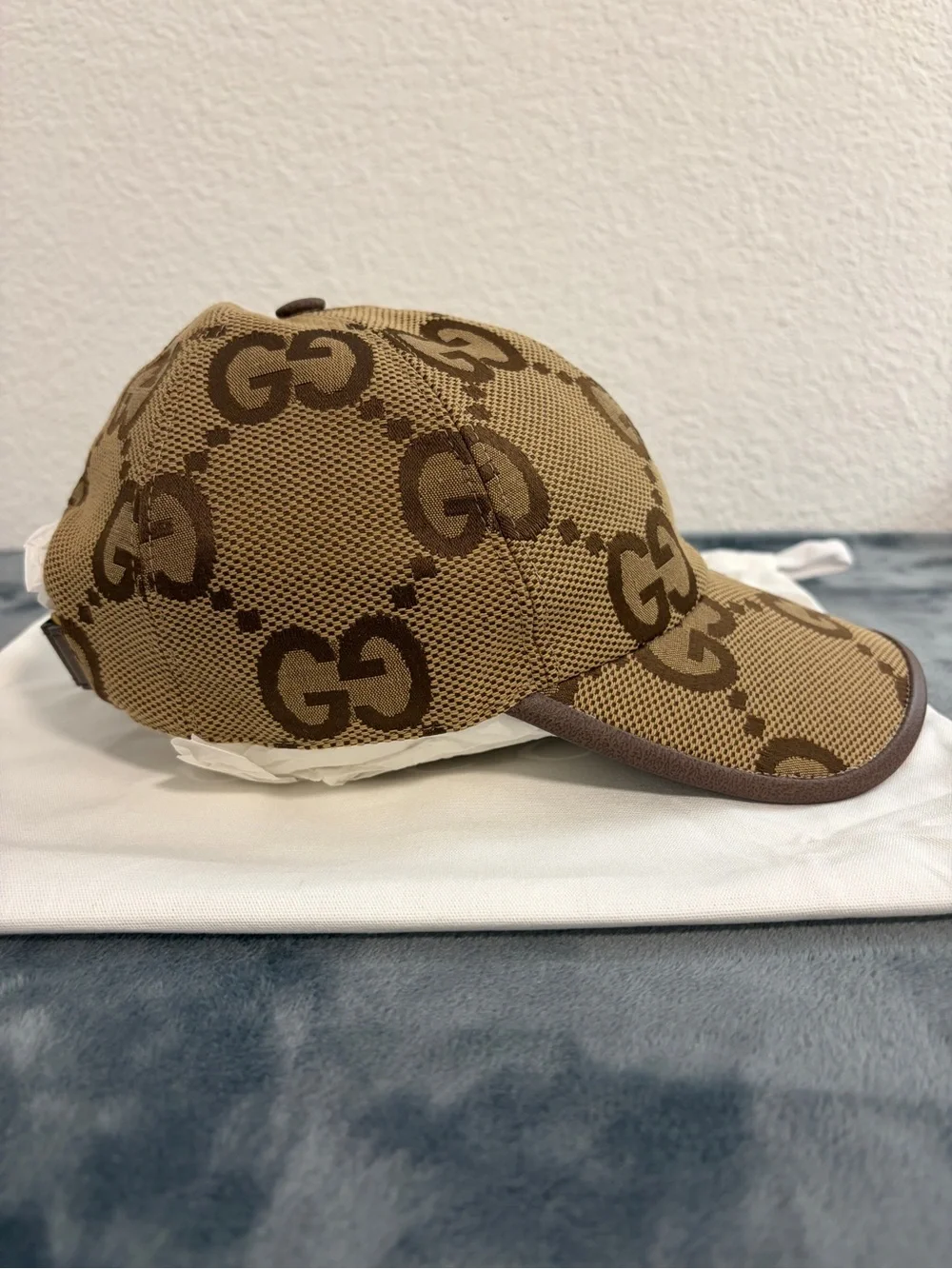 Brand New Gucci Jumbo GG Canvas Baseball Hat Brown Monogram Size XS (55cm)